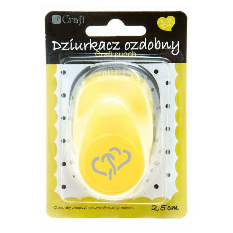 Dziurkacz ozdobny dpCraft 2,5cm Splecione Serca
